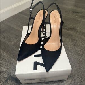 SCHUTZ SIZE 8 BLACK HEELS